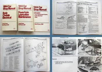 Ford Tempo Topaz Escort Lynx EXP 1984 Car Shop Manual + Supplement