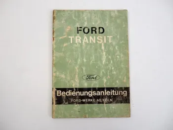 Ford Transit Generation 2 Bedienungsanleitung 1966