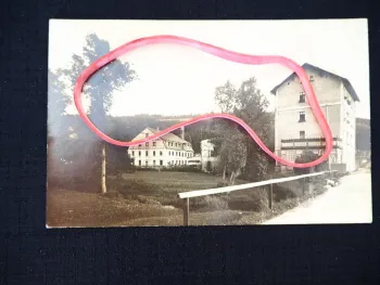 Foto AK Lössen bei Schkeuditz oder Schkopau 1915 gelaufen