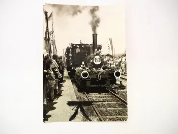 Foto Lokomotive 60 Jahre Lokalbahn Glonn Bayern 1954 Eisenbahn