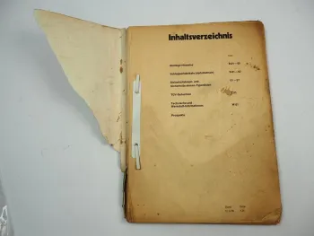 Fritzmeier Verkaufshandbuch 1976 Sicherheitsbügel TÜV Gutachten Verdeck Traktor