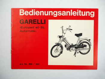 Garelli Duoped 40 SL Automatik Bedienungsanleitung 1977