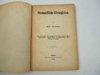 Germanistische Kleinigkeiten von Adolf Bacmeister 1870