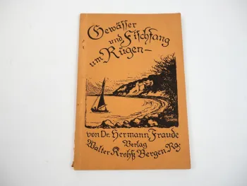 Gewässer und Fischfang um Rügen Ostsee von Hermann Fraude 1925