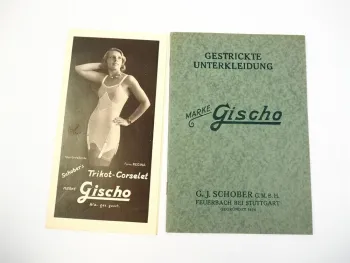 Gischo Schober Feuerbach bei Stuttgart Unterwäsche Katalog