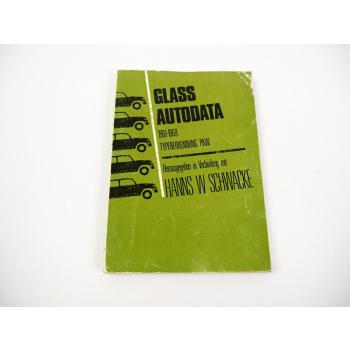 Glass Autodata 1961-1969 Typenkennung PKW, Hrsg. in Verbindung mit H. Schwacke