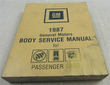 GM Body Service Manual 1987 Cadillac Buick Oldsmobile