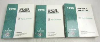 GM Service Manual 1998 Buick Park Avenue + Ultra Repair Manual