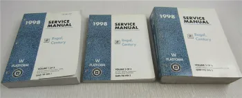 GM Service Manual 1998 Buick Regal and Century Werkstatthandbuch