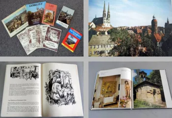 Görlitz Oberlausitz Posten 8 Bücher + Freizeitkarte