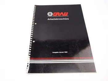 Grau Bremsanlage LKW Bremsendienst Prüflehrgang Schulung Arbeitsheft 1992