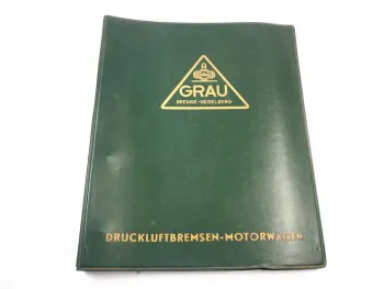 Grau Druckluftbremse Motorwagen Ersatzteilkatalog Ersatzteilliste 1959