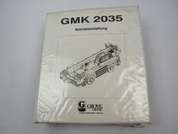 Grove GMK 2035 Mobilkran Betriebsanleitung Bedienung Wartung Schaltplan 1996