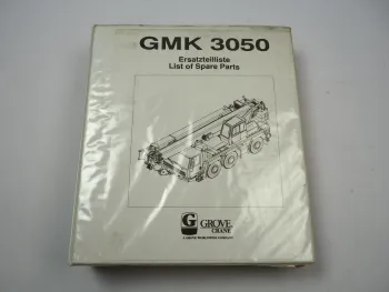 Grove GMK 3050 Mobilkran Ersatzteilliste Ersatzteilkatakog Spare Parts List 1996