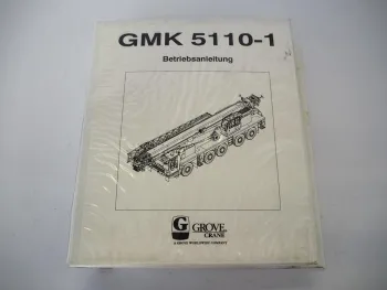 Grove GMK 5110-1 Mobilkran Betriebsanleitung Bedienung Schaltplan 1995
