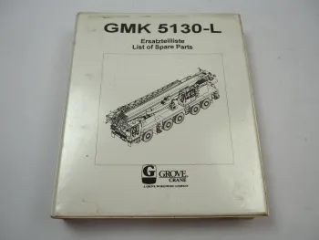 Grove GMK 5130-L Mobilkran Ersatzteilliste Parts List Band 1 Unterwagen 1997