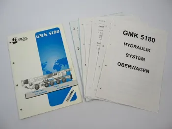 Grove GMK 5180 Mobilkran Prospekt Technische Daten Schulung Hydraulik 1999