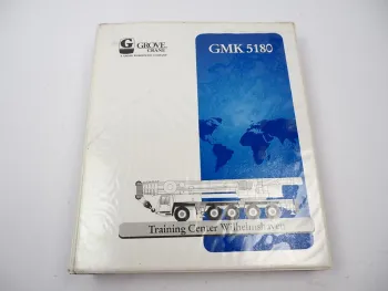 Grove GMK 5180 Mobilkran Schaltplan Elektrik Hydraulik Druckluft ca. 1997/99