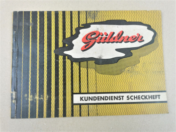 Güldner AF15 Diesel Schlepper Kundendienst Scheckheft 1954 benutzt