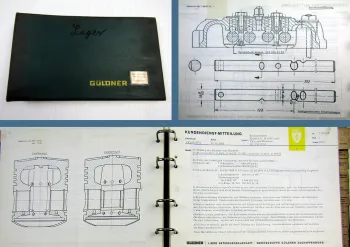 Güldner G15 bis G75 Traktoren Kundendienstmitteilungen Werkstatthandbuch 1964 - 69