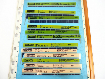 Gutbrod Gartengeräte Ersatzteillisten Parts List 1977 bis 1992 Microfich