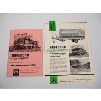 Hagedorn LW3 Ladewagen System Weichel Betriebsanleitung 1960er Jahre