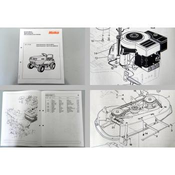 Hako Rasentrac 1203 E 8287 E-GA 8289-01 Ersatzteilliste Parts List 1994