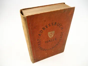 Hallesches Adressbuch Verzeichnis der Stadt Halle Saale 1950