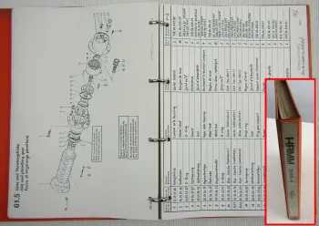 HAMM 2410-S Walze Ersatzteilliste Parts List Piece de Rechange von 1985
