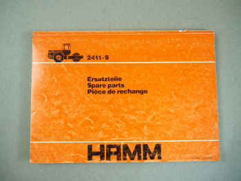 Hamm 2411-S Walze Ersatzteilliste Spare Parts Pieces de rechange 1988