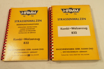 Hamm 832 Combination compactor instruction manual parts list