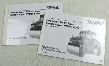 HAMM DV DVO 8 K V super Bedienungsanleitung Betriebsanleitung Wartungsanleitung