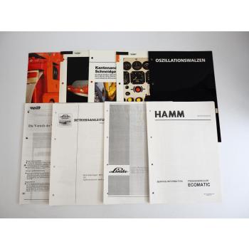 HAMM Walzen Service-Informationen + 5 Prospekte 1980/90er Jahre