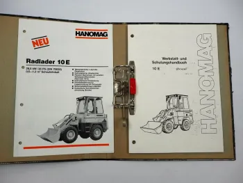 Hanomag 10E Radlader Schulung Werkstatthandbuch & Prospekt 1987