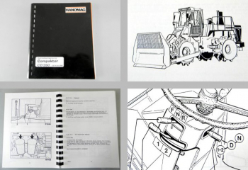 Hanomag CD 280 Compaktor Radlader Knicklenker Betriebsanleitung 1989