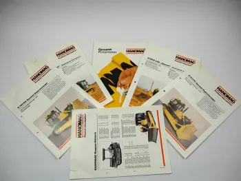 Hanomag D 680 E-LPG D 700 DS Spezial Raupe Prospekt Programm Techn. Daten 87/92