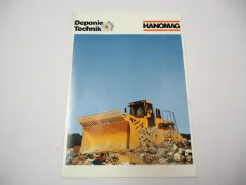Hanomag Deponietechnik CL CD Compaktor D L Laderaupen Radlader Prospekt 1990