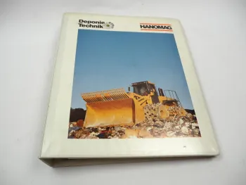 Hanomag Deponietechnik Verkaufshandbuch mit ca. 18x Prospekt 1990