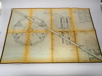 Hanomag Doppelkupplung DT280 280G LuK für Schlepper techn Zeichnung 1967