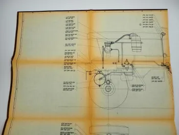 Hanomag Granit 502 503 Druckluftbremsanlage technische Zeichnung 1968