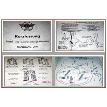 Hanomag L28 Einstellungen Instandsetzung Werkstatthandbuch Kurzfassung