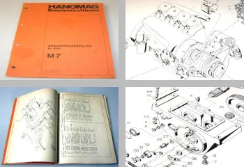 Hanomag M7 Hydraulik Mobilbagger Ersatzteilliste Ersatzteilkatalog 1973
