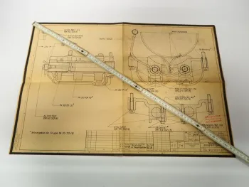 Hanomag Massenausgleichgetriebe technische Zeichnung 1968