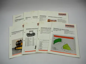 Hanomag Raupen Seilwinde Planierschilde Prospekt Produktprogramm Techn. Daten 92