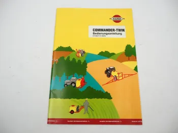 Hardi Commander Twin Anhängefeldspritze Betriebsanleitung Wartung 1996