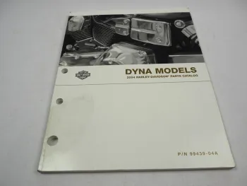 Harley Davidson DYNA FXD 2004 Parts List Catalog Ersatzteilliste
