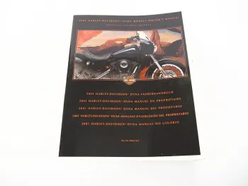 Harley Davidson Dyna FXD FXDX FXDXT FXDL FXDWG Bedienungsanleitung 2001