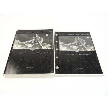 Harley Davidson FLH FLT Modelle Werkstatthandbuch und Parts Catalog 2001