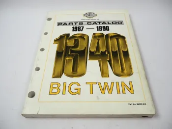 Harley Davidson FLT FLH FLS FXS FXR Softail 1987 - 1990 Big Twin Parts Catalog
