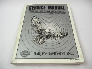 Harley Davidson FLT FXR FXL FLT FLH 1984 - 1990 5 Speed 1340cc Service Manual